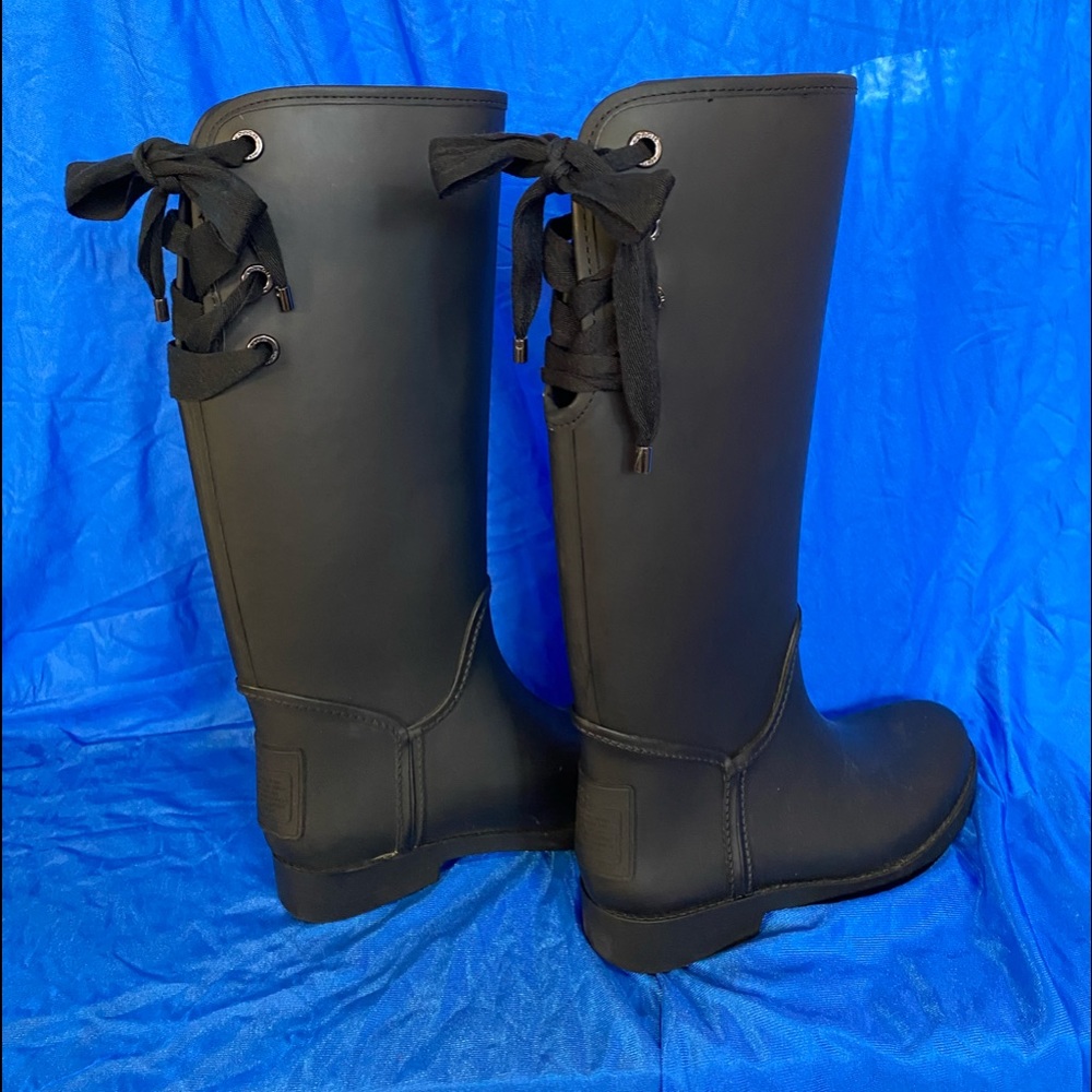 Coach rain boots size 8
